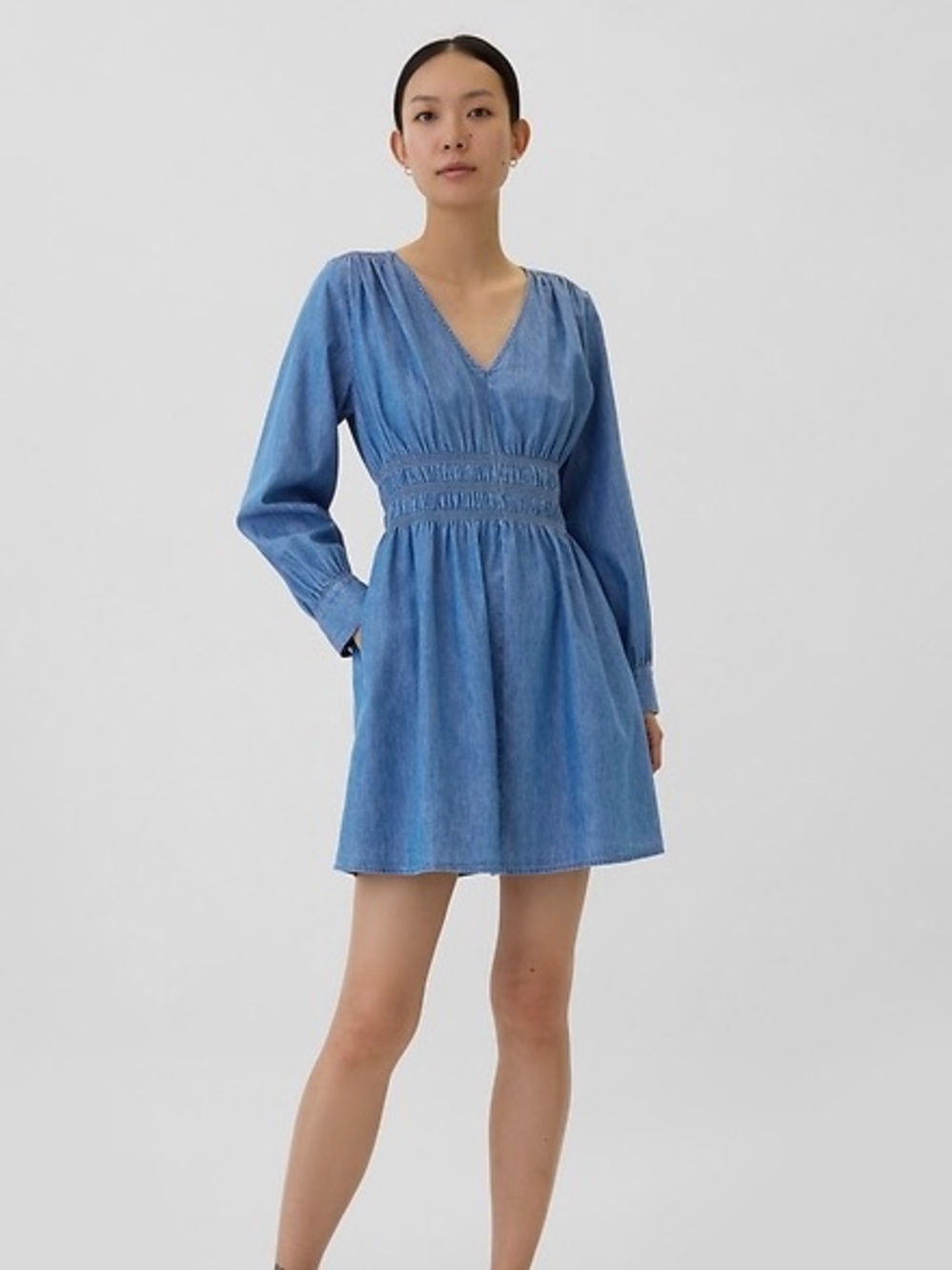GAP Cottagecore Denim Mini Shirtdress – Size XS | Soft‑Girl Denim  Picnic